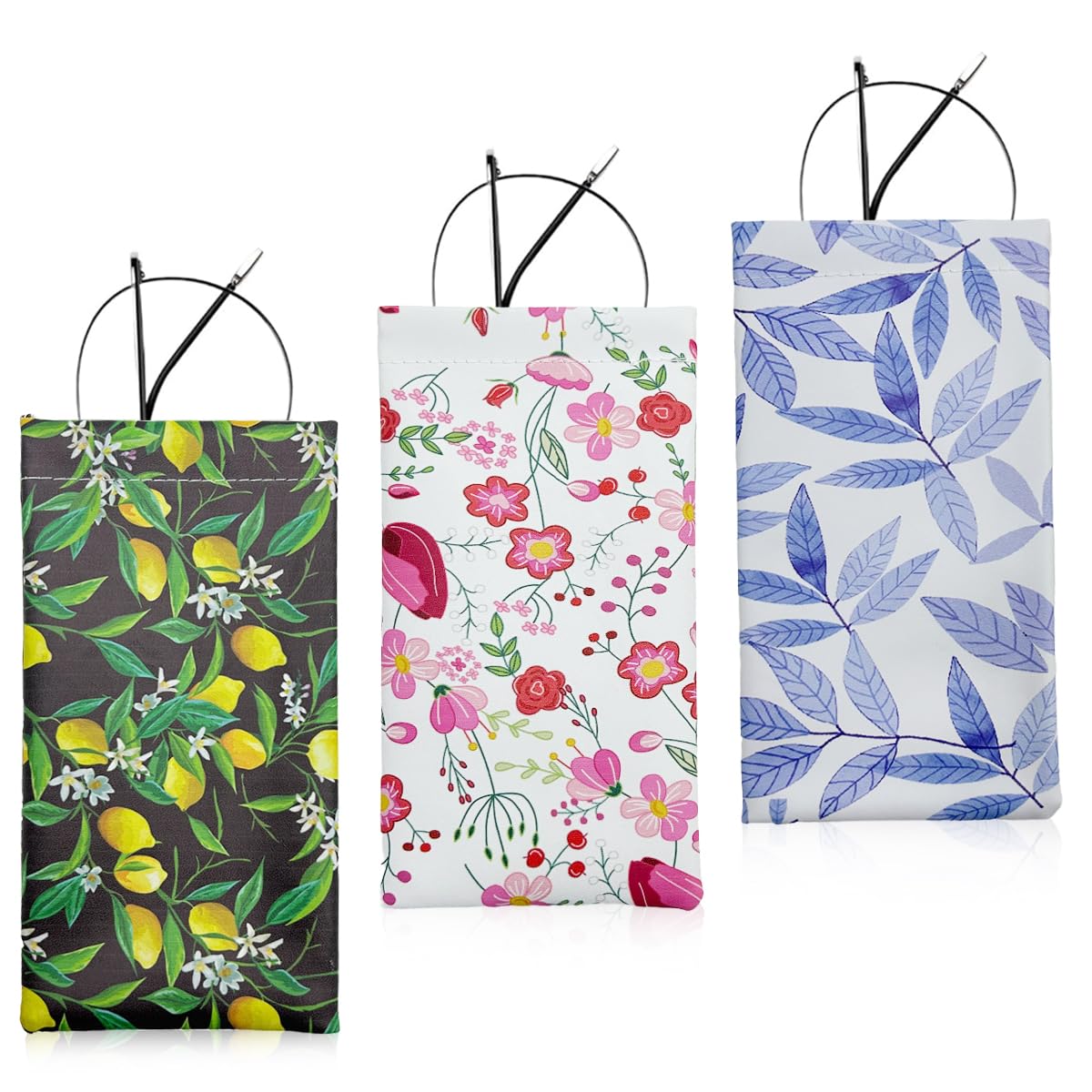 MAYCREATE 3pcs Sunglasses Pouch Women Sunglasses Eyeglasses Storage Pouches Fashion Print PU Sunglasses Pouch Bag Self-closing Closure Sunglasses Storage Pouch, 182x95mm MAYCREATE 3pcs Sunglasses Pouch Women Sunglasses Eyeglasses Storage Pouches Fashion Print PU Sunglasses Pouch Bag Self-closing Closure Sunglasses Storage Pouch, 182x95mm